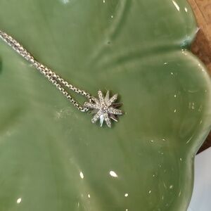 David Yurman Small Starburst Necklace w/ Diamonds